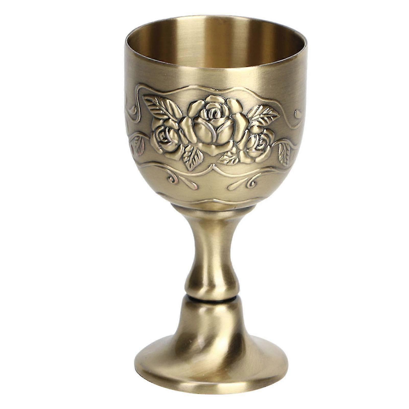 European Vintage Wine Metal Red Wine Goblet Art Craft Decoration Home Ornaments