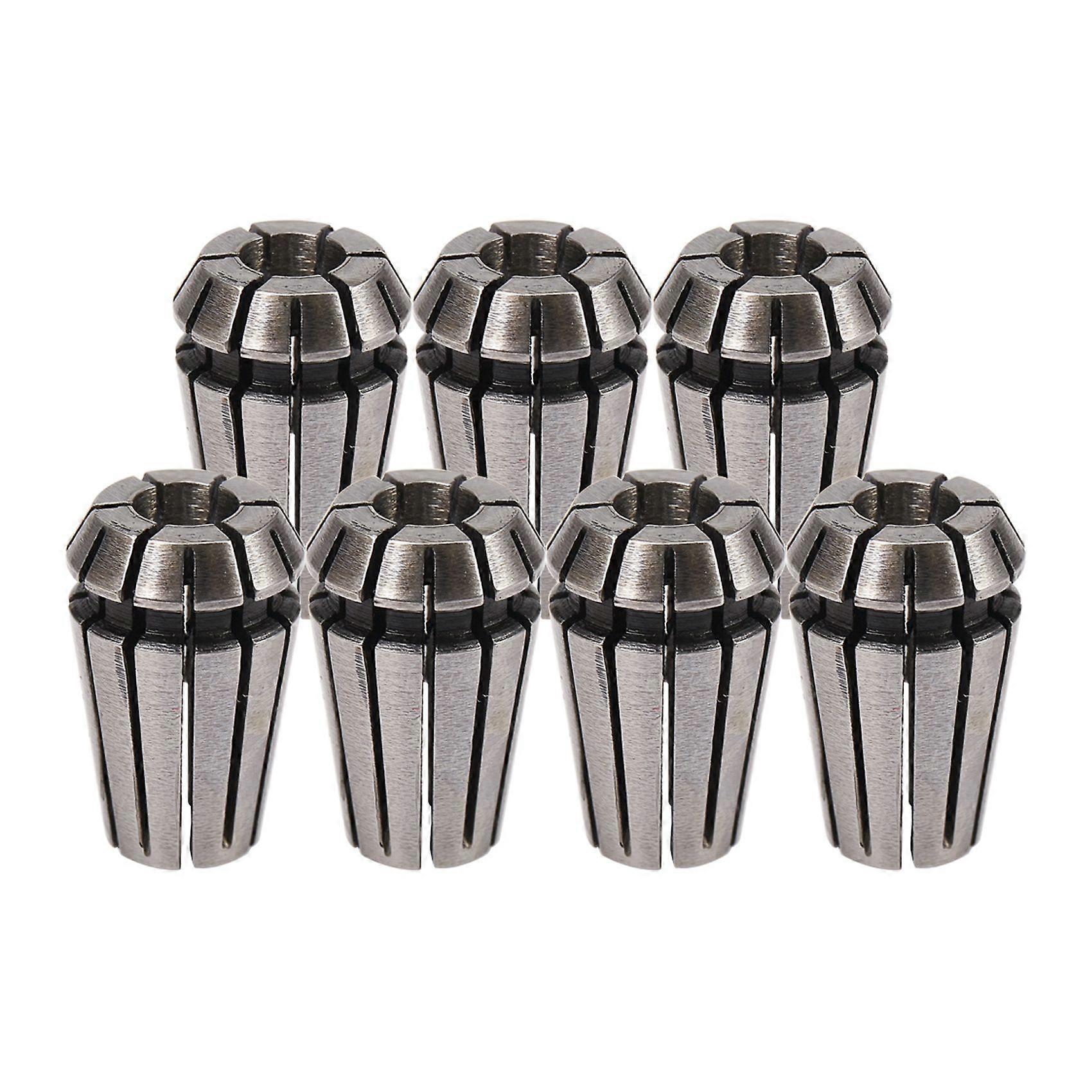 7Pcs 1-7mm ER11 Collet Chuck Tool Bits Holder Spring Collet for CNC Engraving Machine & Milling Lat