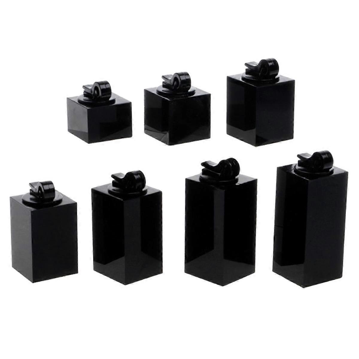 7Pcs Different Height Square Finger Ring Jewelry Display Stand Holder Photography Props Showcase Or