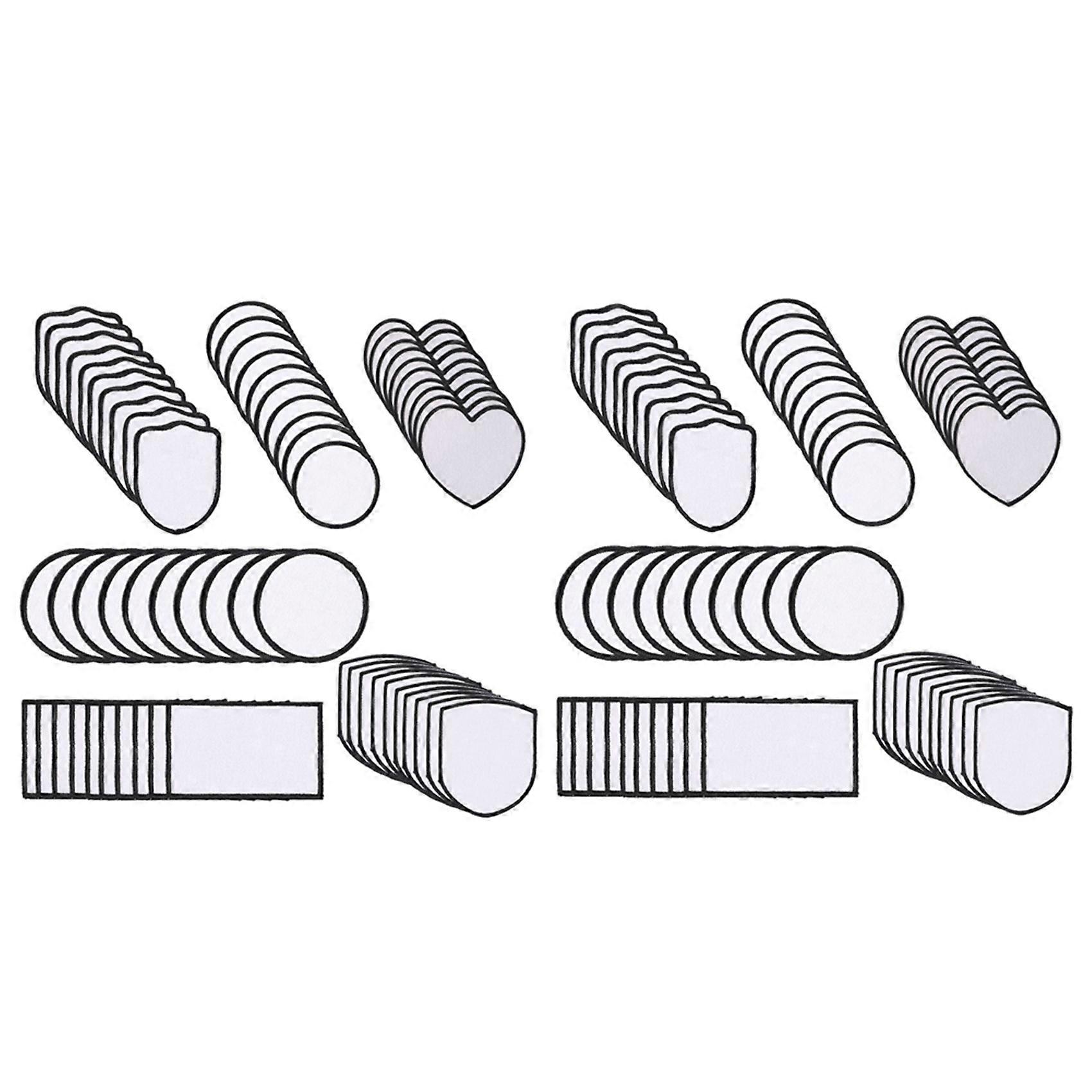 120Pcs Sublimation Blanks Patches Fabric Iron-on Patch Blanks Repair Blank Patches for DIY Hats Shi