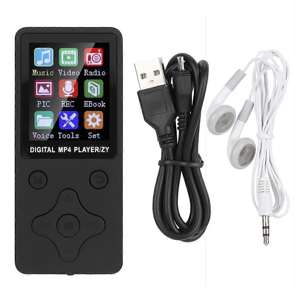 T1 Music MP3 MP4 Player 8G Bluetooth Support 32G Memory Card Rhombus Buttons Black