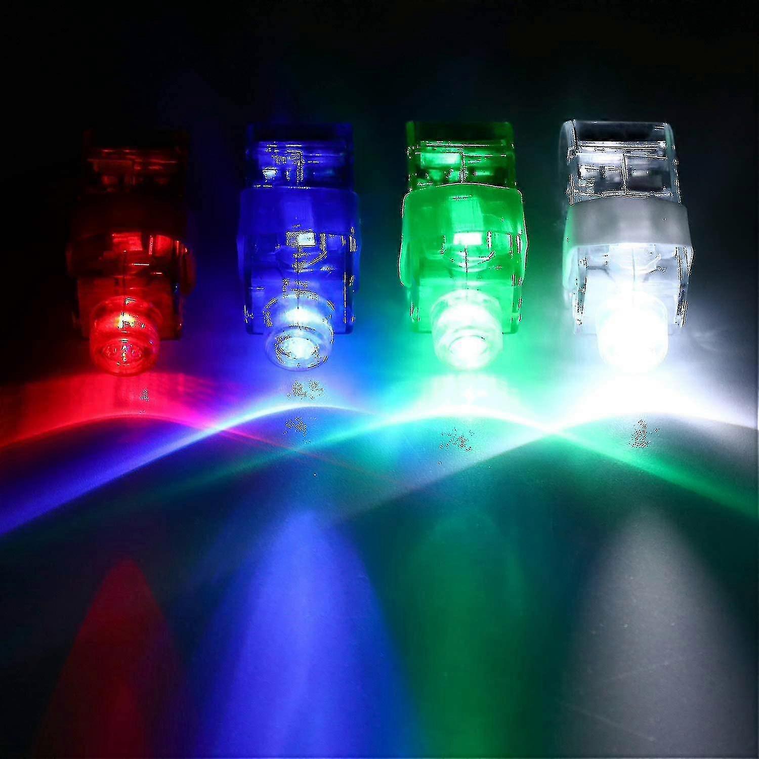 100 Pack Led Finger Lichter, blinkendes Licht nach oben Ringe Bulk Party begünstigt | Glow In The Dark Party Suppl