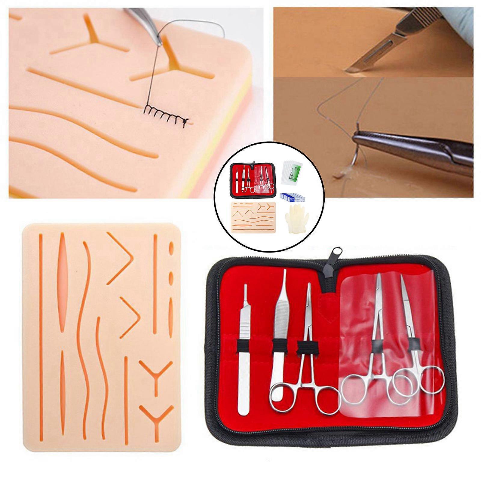Suture Pad for Students Training, Refill Suture Practice Pad for Suture Kit, with Pre-Cut Wounds (Training Practice Only)