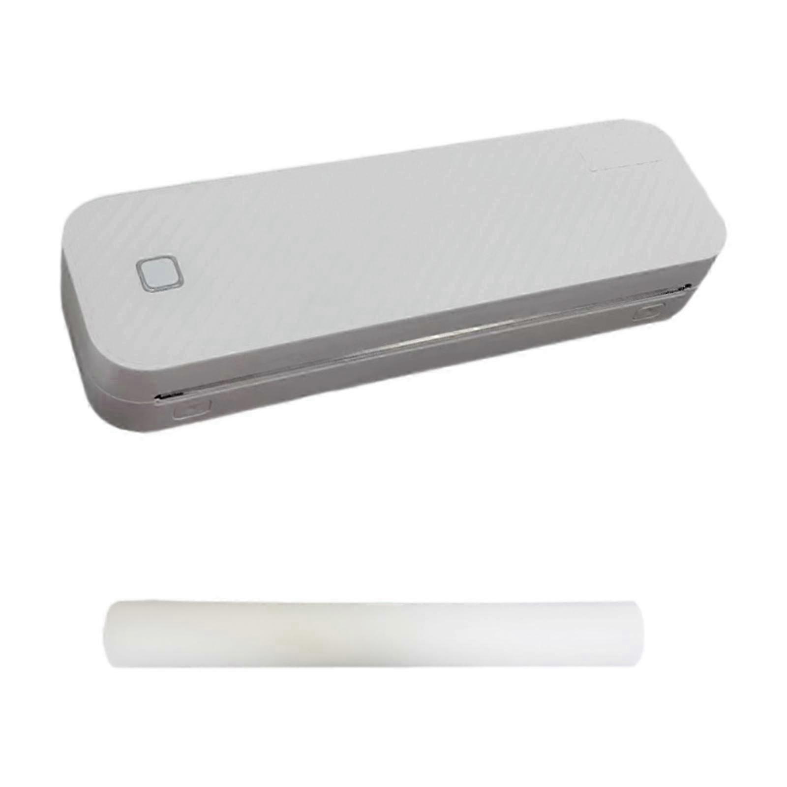 Portable Thermal Printer Convenient Business Travel Compact Mobile Printer White