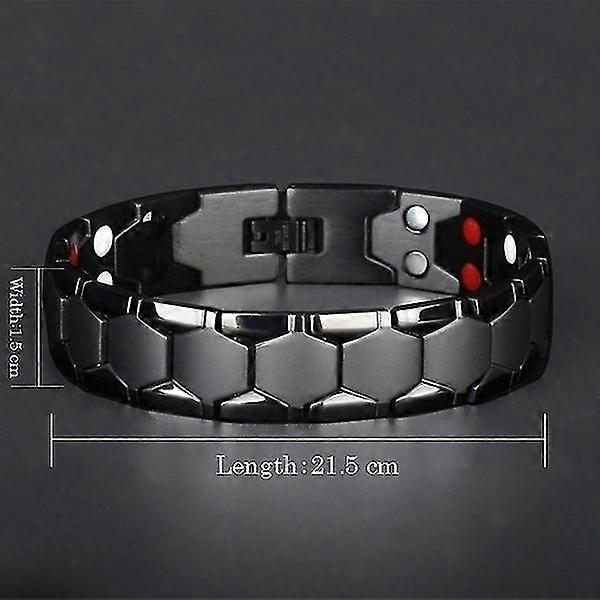 チタン磁気ステンレススチールブレスレットメンズセラピーブレスレット