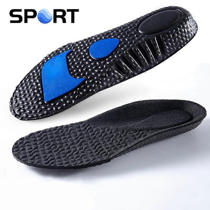 4D Sports Insoles Soft Men's Deodorant Insole Flat Arch Support Full Pad Elastic Massage Insole For Running Soles Hightechnology