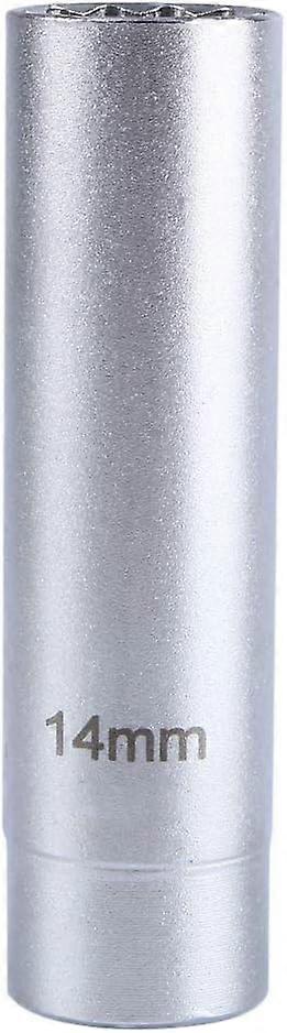 12 Point Socket, Universal 14mm Spark Plug Socket, High Visibility 3/8" Spark Plug Polish Socket Magnetic Removal Tool A6032 Drive 12-point