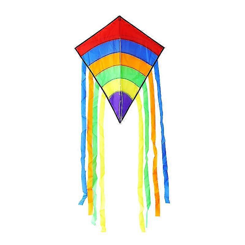 10pcs Huge Colorful Kite For Kids And Adults, Flyer Rainbow Kites For Children, Outdoor Flying Kite Easily In Strong Or Light Winds