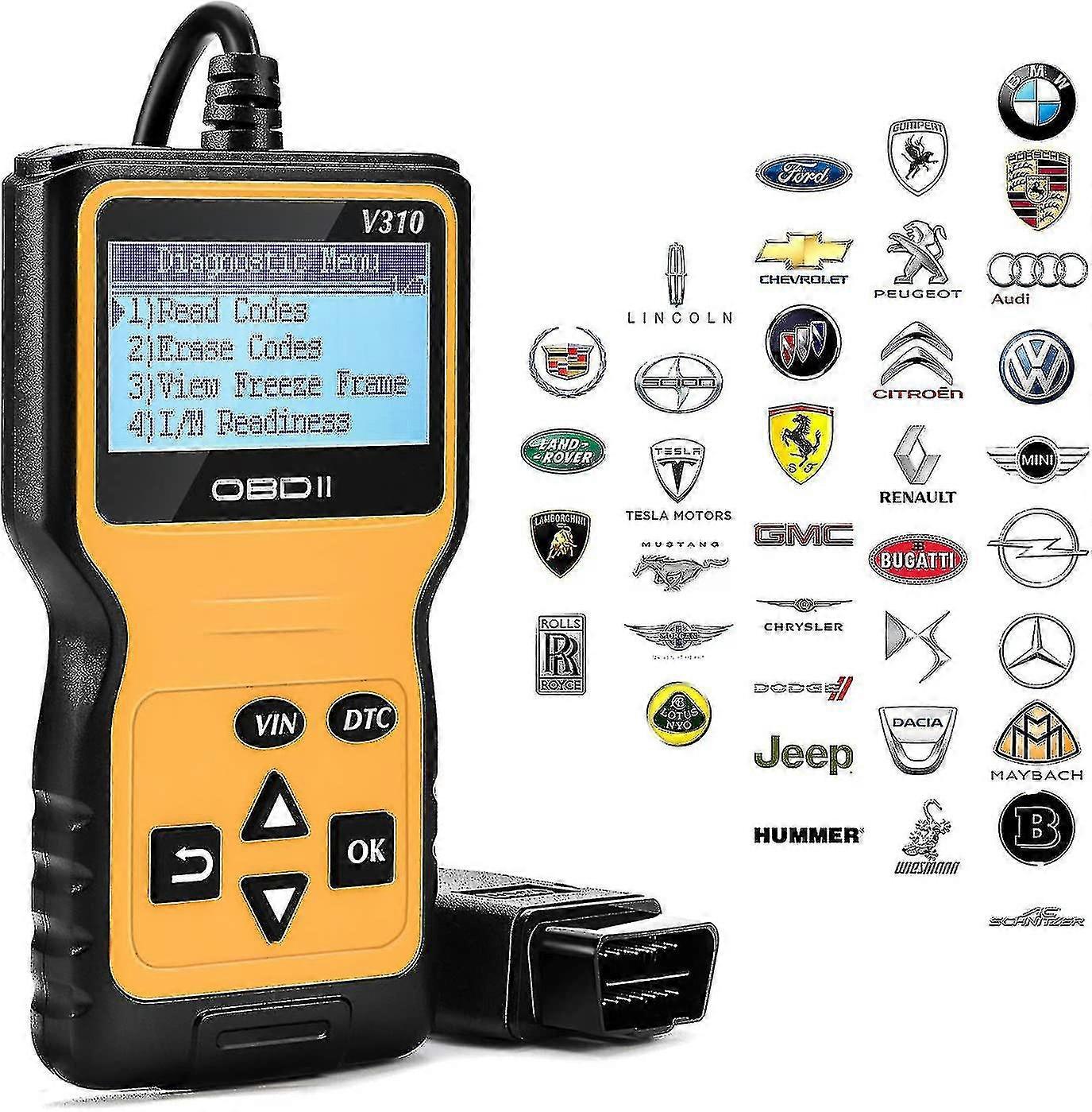 Auto Diagnostic Scanner Tools Auto Reader Car Reader Read And Erase Error Codes Engine Detect