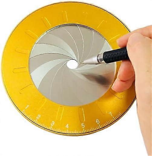 Circle Drawing Tool, Adjustable Circle Drafting Ruler Circle Stencil Template Stainless Steel Circle Drawing Maker Rotary Circular Stencil Maker for M