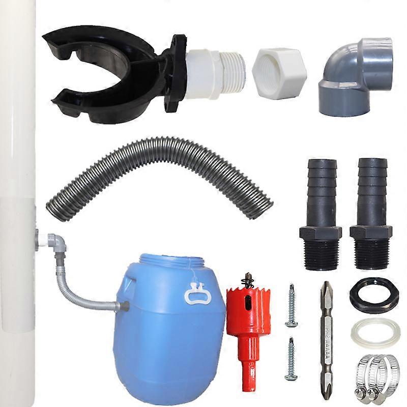Rainwater Collector for Downpipe 70-110mm, Rainwater Collector for Roofs up to 80 m, Rainwater Collector, Water Collector with Mounting Accessories