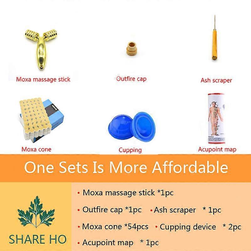 Redkid V Face Lift Massage Moxa Stick Chinois Moxibustion Burner Heating Therapy Soins de santé Rela