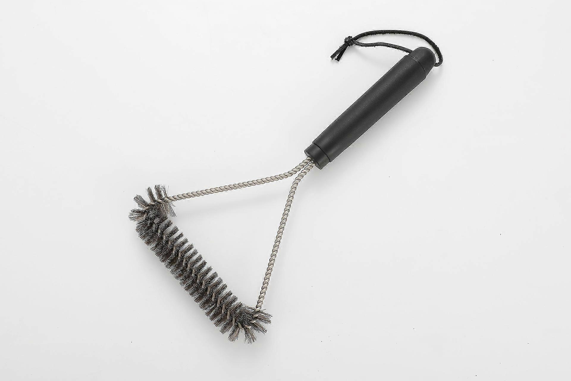 rustfritt stål tresidig grill grill mesh børste