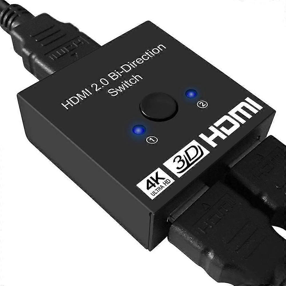 Hdmi Switcher 2 In 1 Out 4k Hd Two-way Switcher One In Two Out Splitter