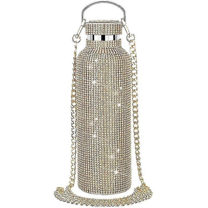 Bouteille isotherme en acier inoxydable avec strass