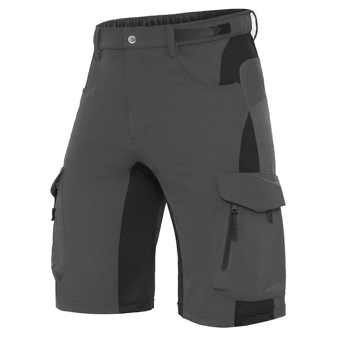 Shorts de VTT pour hommes Shorts de VTT Shorts de cyclisme avec 6 poches rembourrées pour vélo