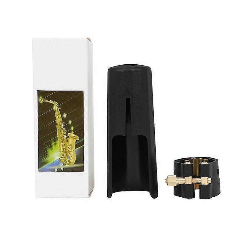Professional Saxophone Clarinet LS Leather Buckle Clamp Set Woodwind Instrument Accessories Mouthpiece Ligature Cap Clip
