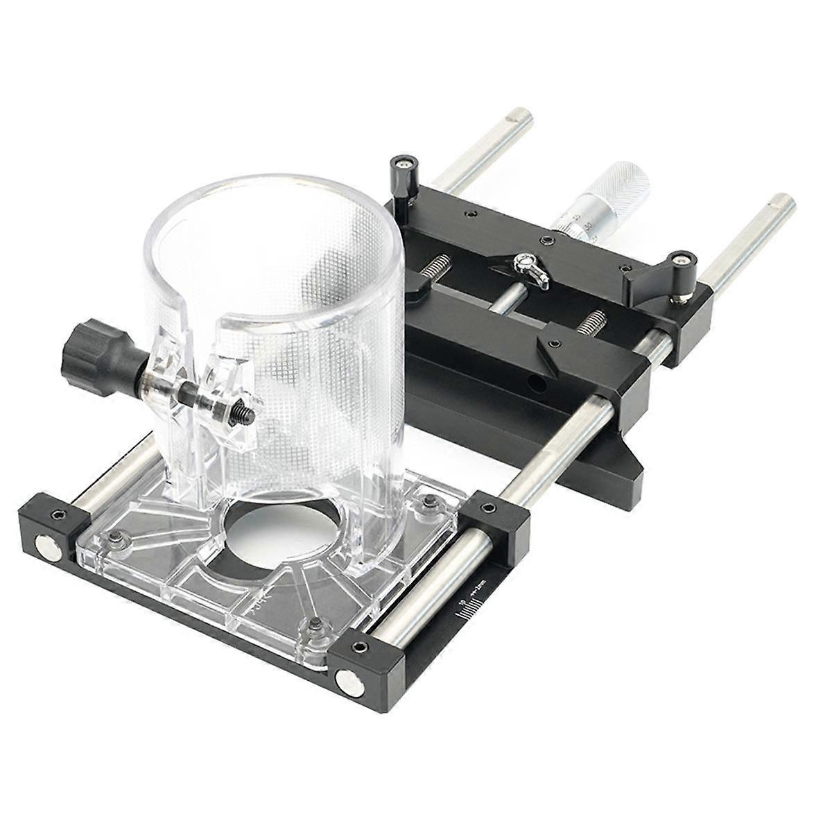 Slotted Bracket Woodworking Desktop Chute Guide Making Tool Workbench Adjustable Linear Guide Rail Slotting Template