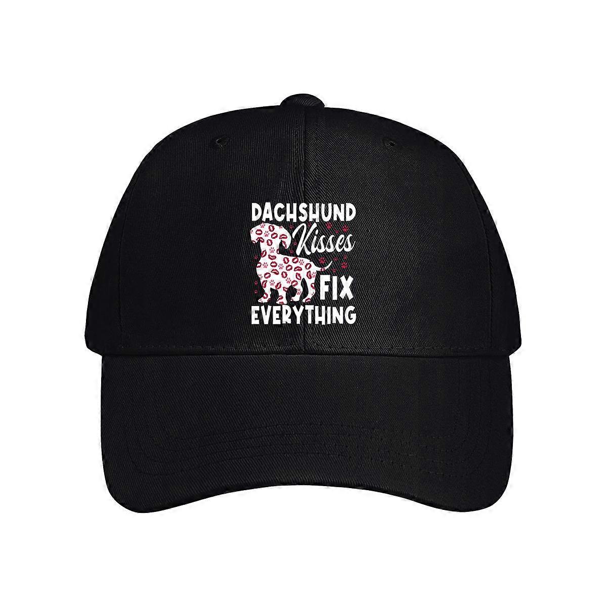 Dachshund Kisses Fix Everything Baseball Cap