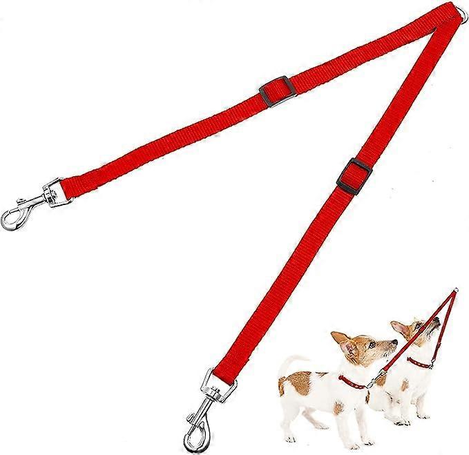 Dww-Double Adjustable Training Lead (Red)