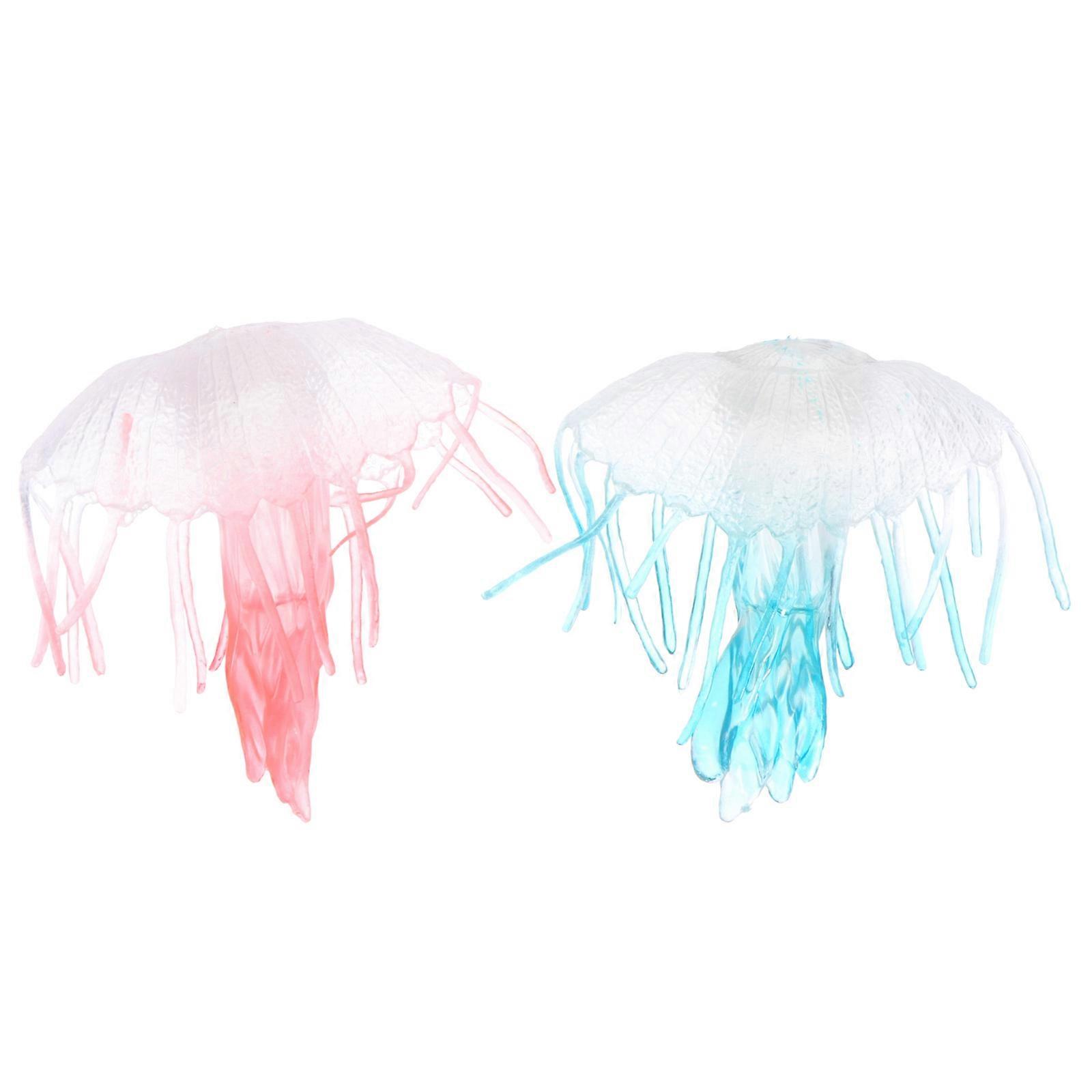 2Pcs Simulation Jellyfish Model Creative Marine Animals Model Child Cognitive Toy