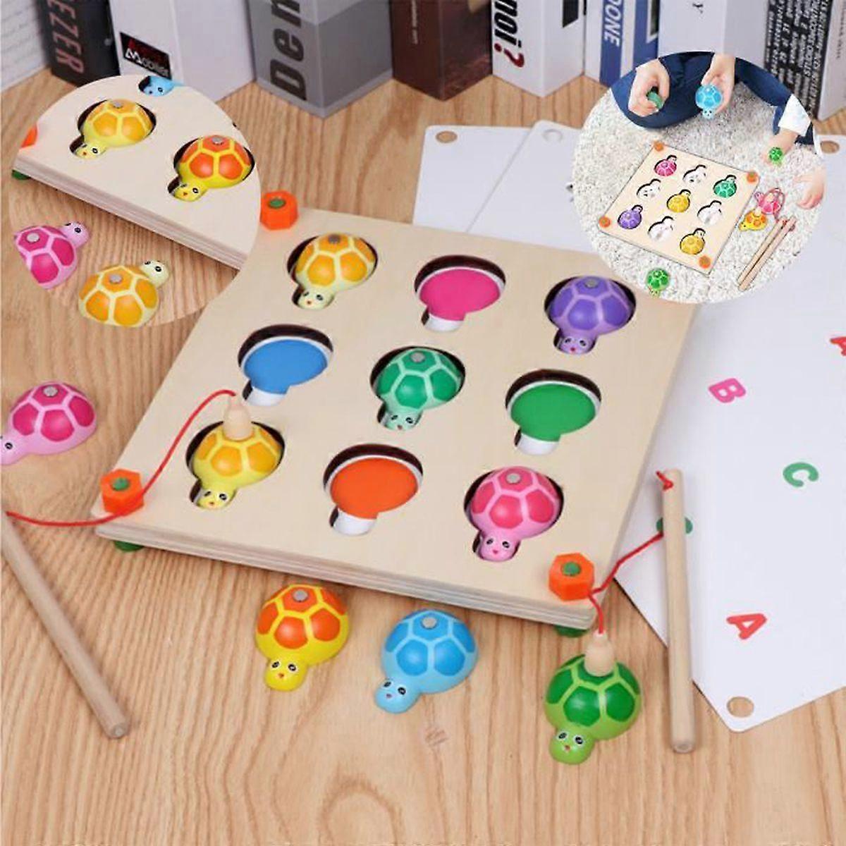 Magnetic turtle fishing toy parent-child interactive educational toy