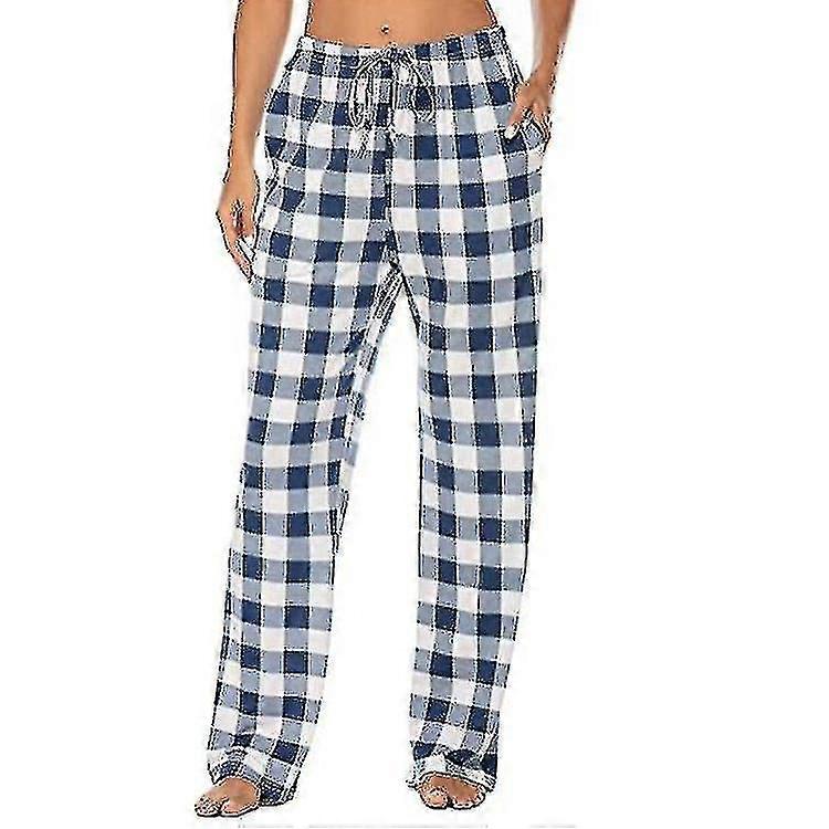 Herre Bløde Flannel Ternet Pyjamabukser