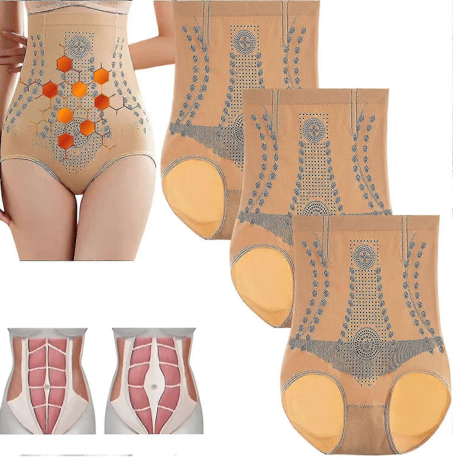 3pcs Ions Tech Unique Fibre Restoration Shaper, Graphene Honeycomb Vaginal Tightening&body Shaping Briefs