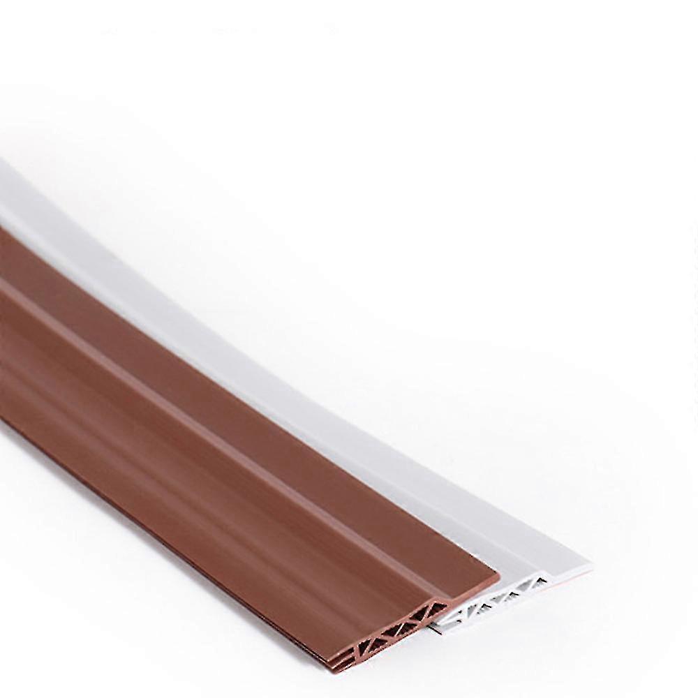 Door Bottom Seal Weather Stripping - corrugated 50mm Wide Door Bottom Seal Windproof Hollow Soundproof Sealing for Indoor Door