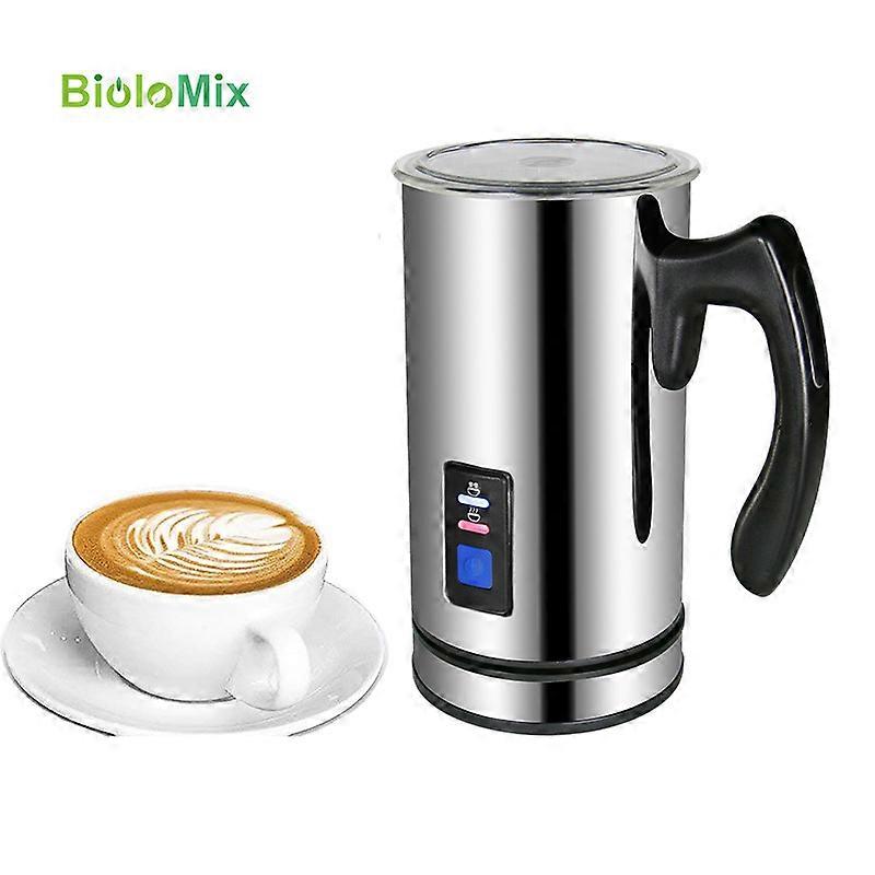 Electric milk frother, 500W,240 ml, non-stick coating, for frothing milk, intelligent temperature control, automatic heating, hot and cold