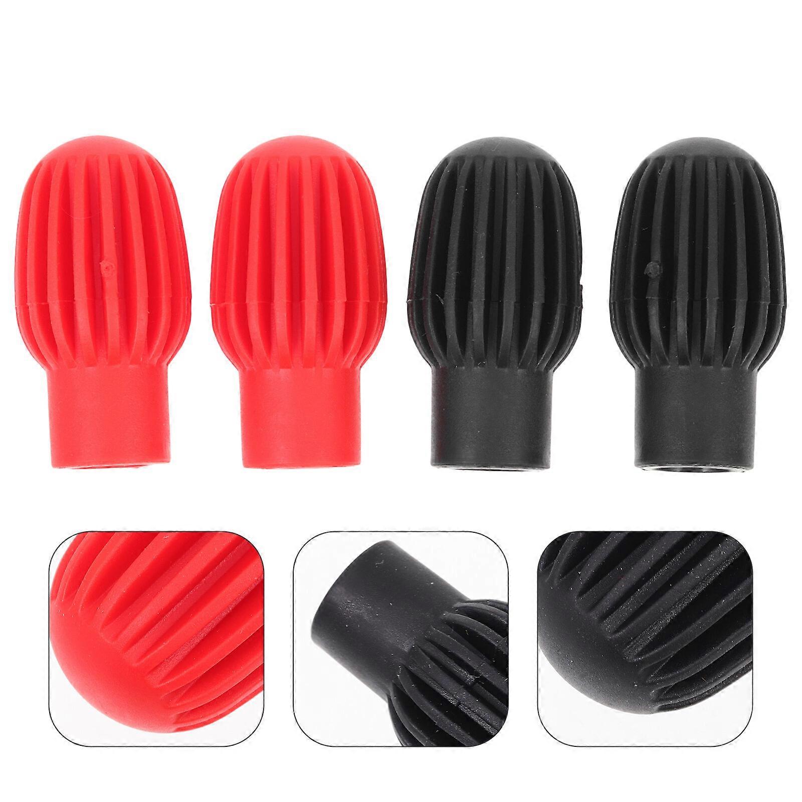 4Pcs Mute Drumstick Head Covers Drumstick Practice Tips Drum Stick Protectors