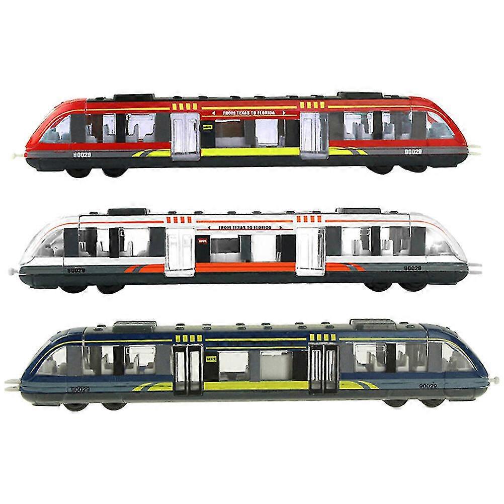 3 adet Simülasyon Elektrikli Tren Oyuncak Çocuk Tren Oyuncak Eğitici Tren Oyuncak Komik Tren Oyuncak