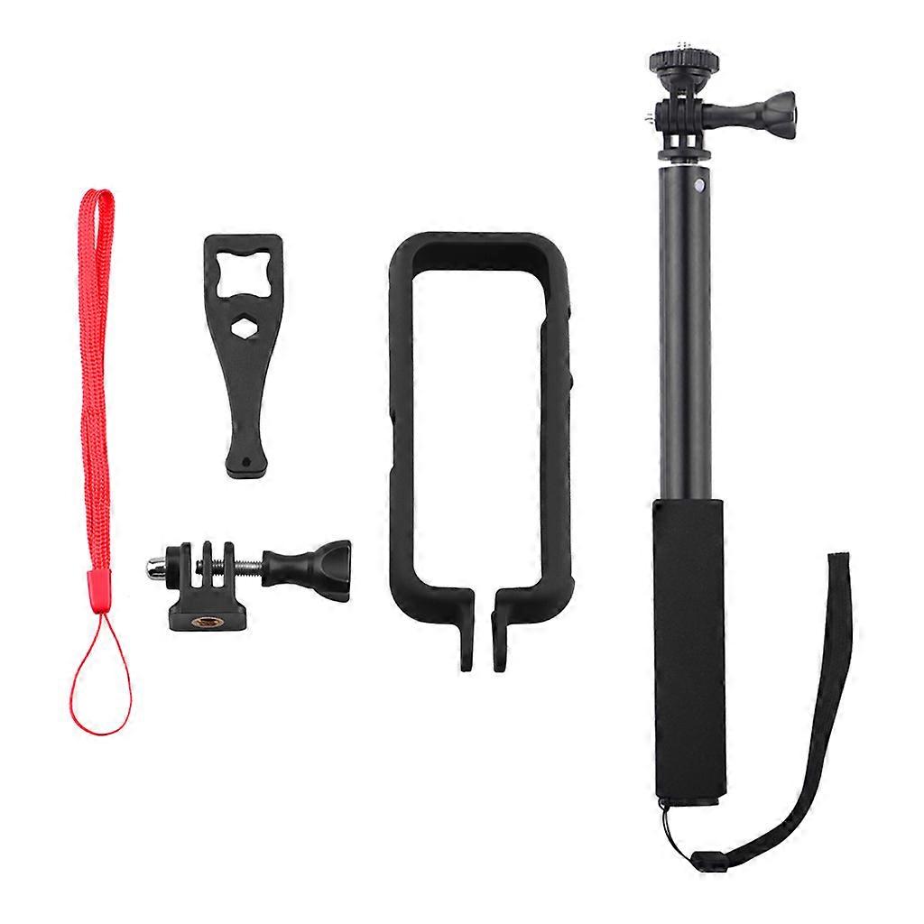 Camera Expansion Frame Shell Kit Selfie Stick/Phone Clip for In sta 360 One X2