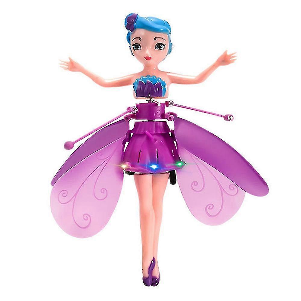 Led Magic Flying Fairy Princess Doll Remote Control Flying Toy Usb Charging For Kids Gifts