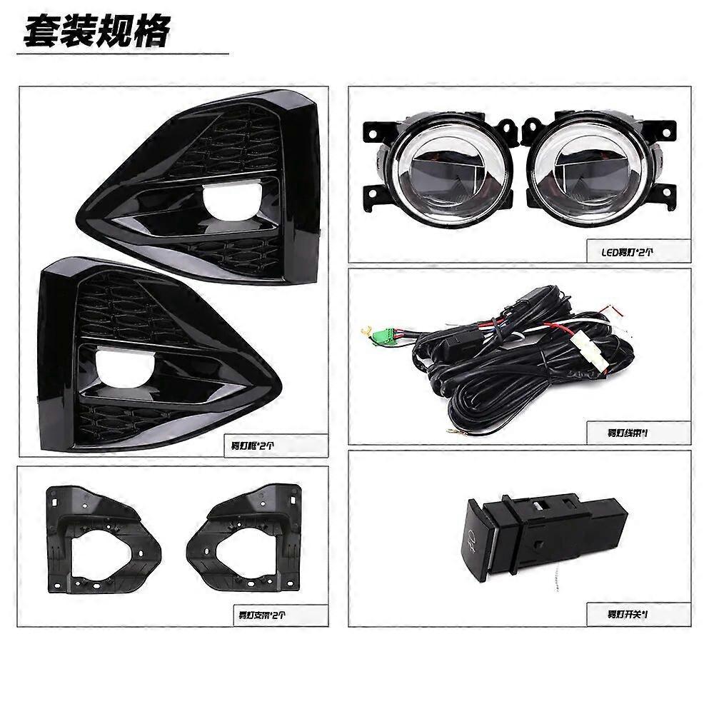 For Nissan MAXIMA 2020 2021 2022 Front Fog Lights Car Styling Spot Light Fog Lamps With Switch - 1 Pair