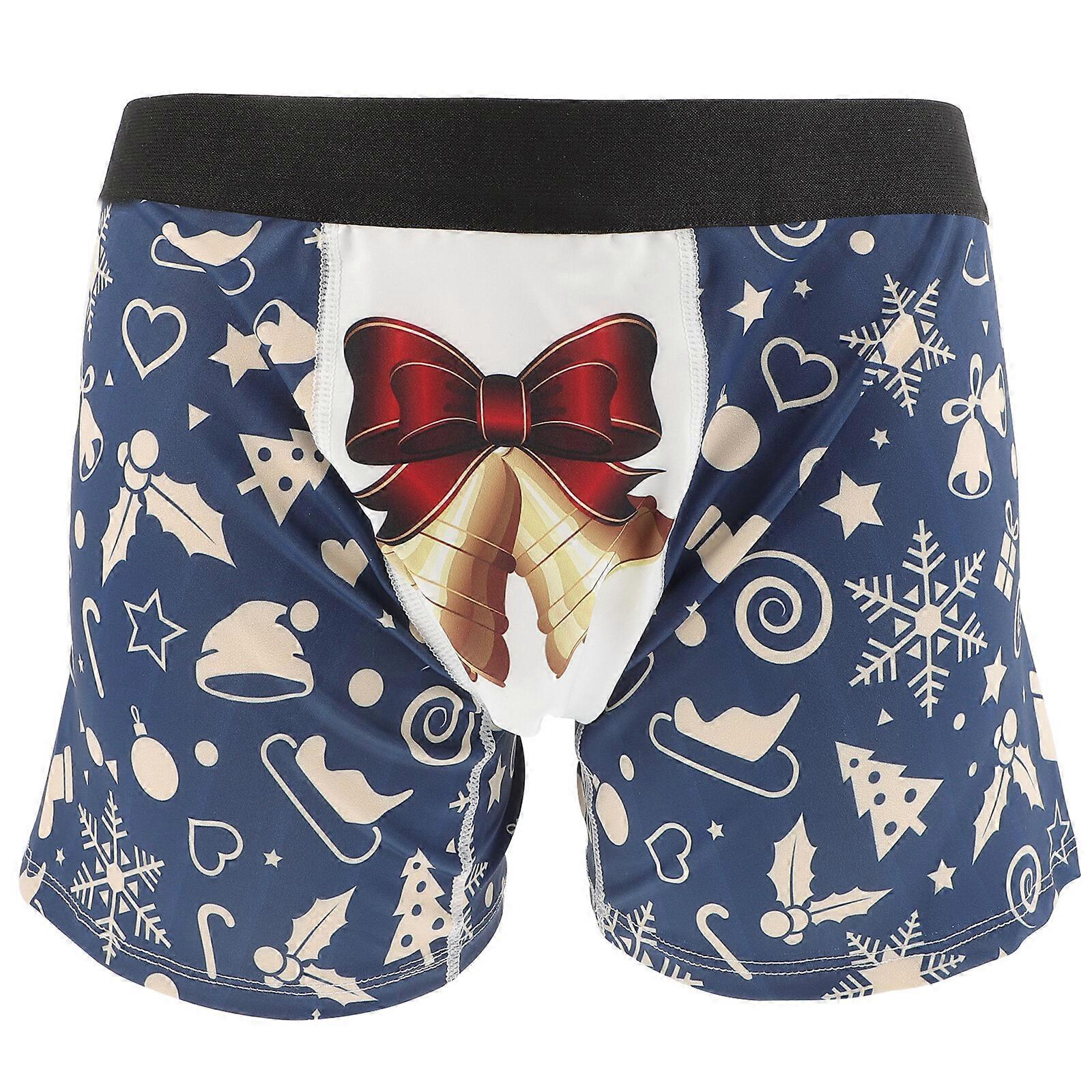 Roliga Underkläder Julnyhet Shorts Underkläder Mens Holiday Underkläder Trosor
