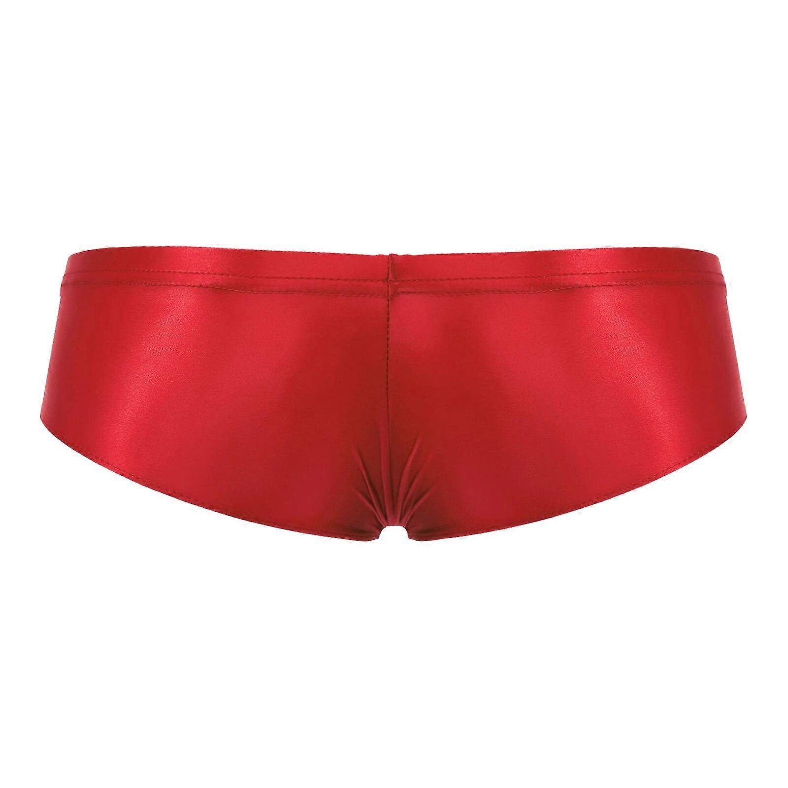 Herr Solbadunderkläder Badkläder Gay Man Sissy Man Trosor Elastiskt Midjeband Låg Höjd Briefs Kalsonger För Strandpoolparty