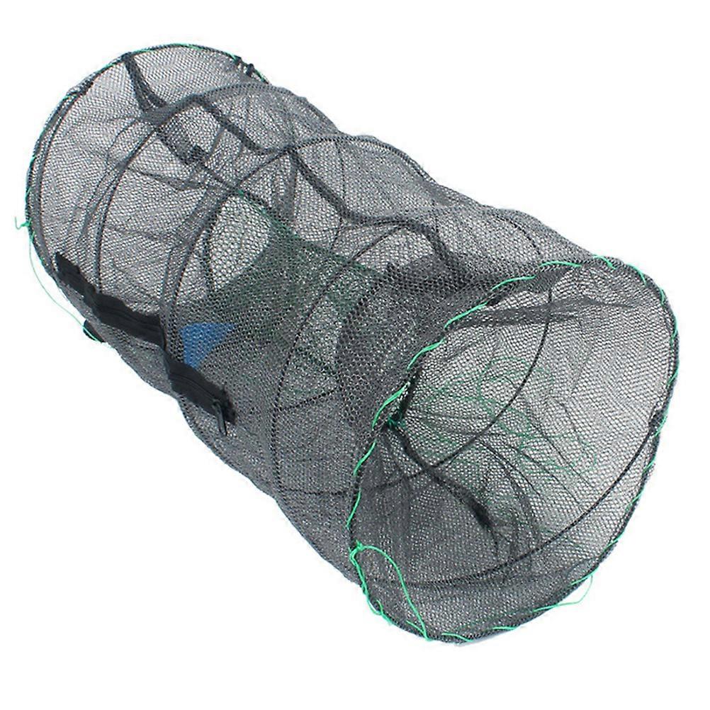 1PC Foldable Bait Cast Mesh Trap Net Portable Fishing Landing Net Shrimp Cage for Fish Lobster Prawn Crayfish Crab (Ultra Dense Mesh, Big Size)