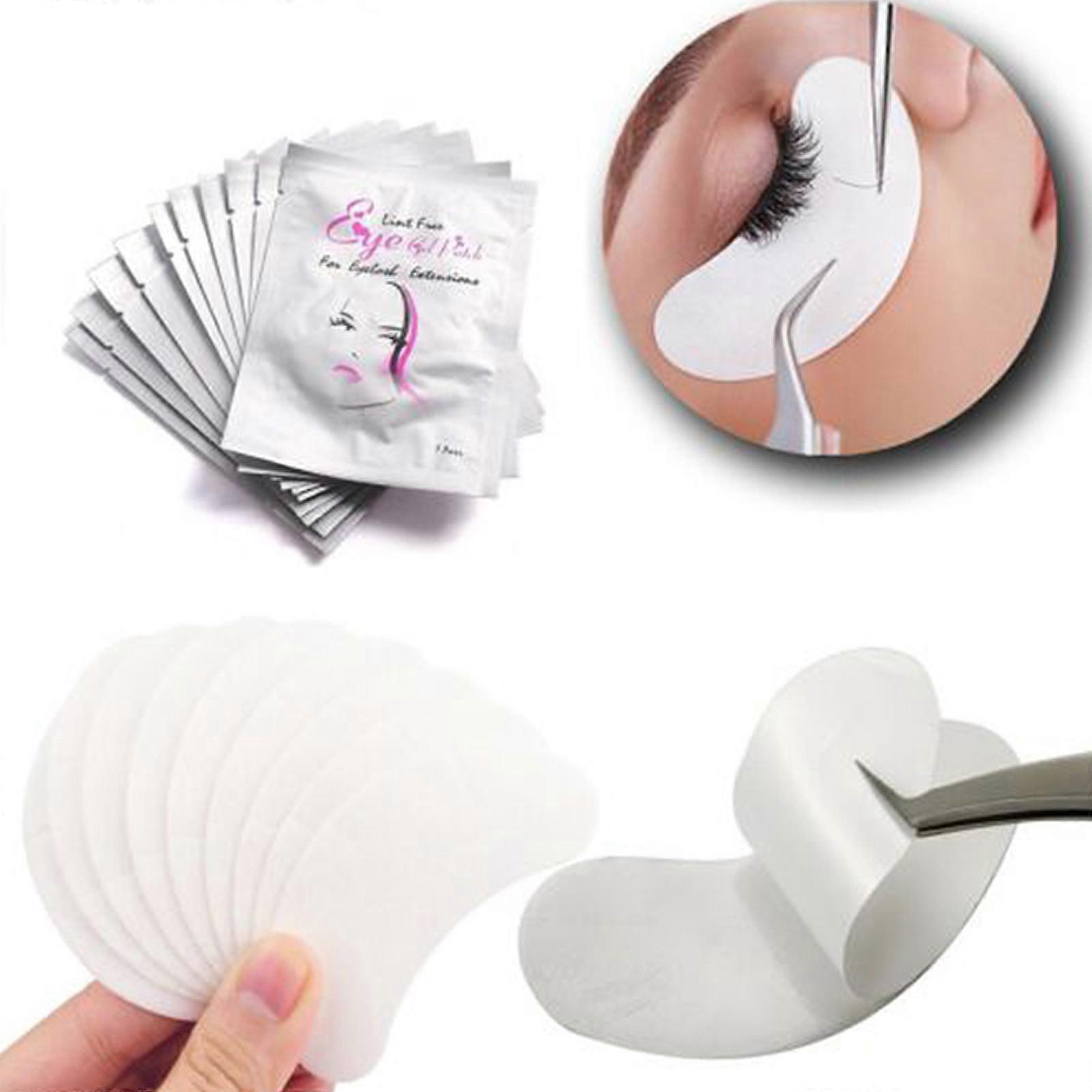 200pcs Eyelash Lash Extensions Under Eye Gel Pads Lint Patches Makeup Salon