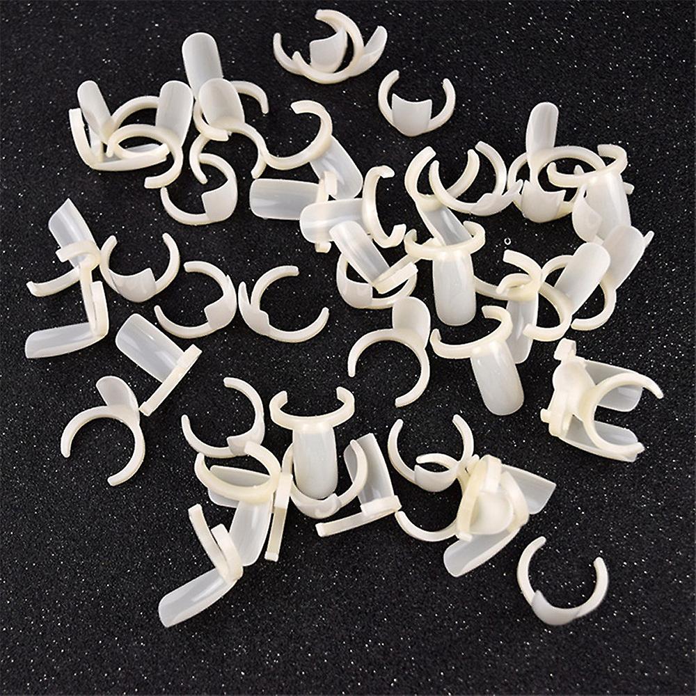 50pcs مسمار البولندية حلقة زجاجة أعلى صالون كليب على الرسم البياني أداة اللون مانيكير جل