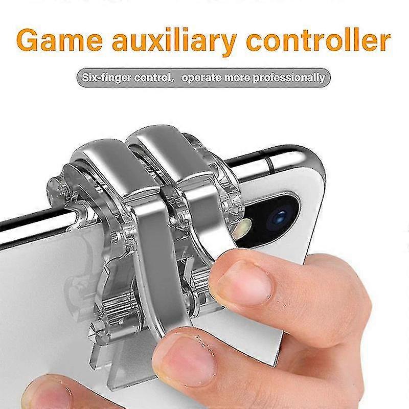 Metal Smartphone Mobile Gaming Trigger For Pubg Mobile Gamepad Fire Aim Button