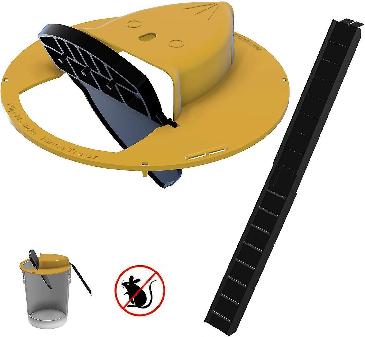 1pc Flip Slide Bucket Lid Mouse Trap Quick Effective Sanitary Safe Mousetrap Catcher For Indoor Outdoor Mouse Bucket Trap