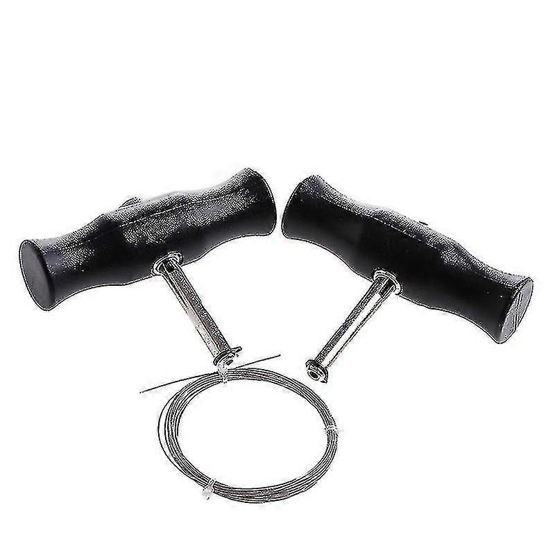 Car Windshield Removal Tool Windscreen Window Glass Cutting Wire + Handles Kit