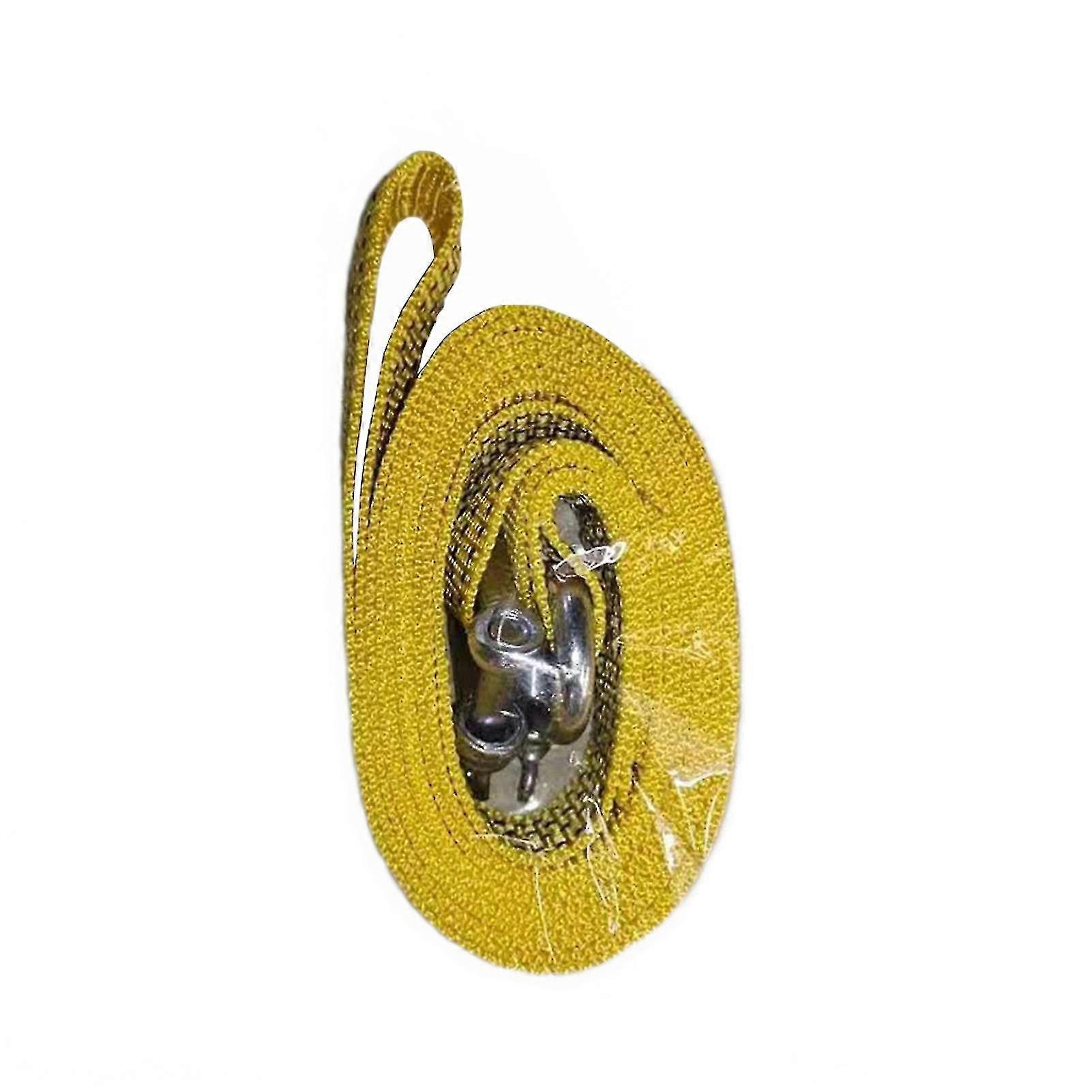 4 Meters Car Tow Rope With Hooks High Strength Towing Strap For Heavy Duty Car