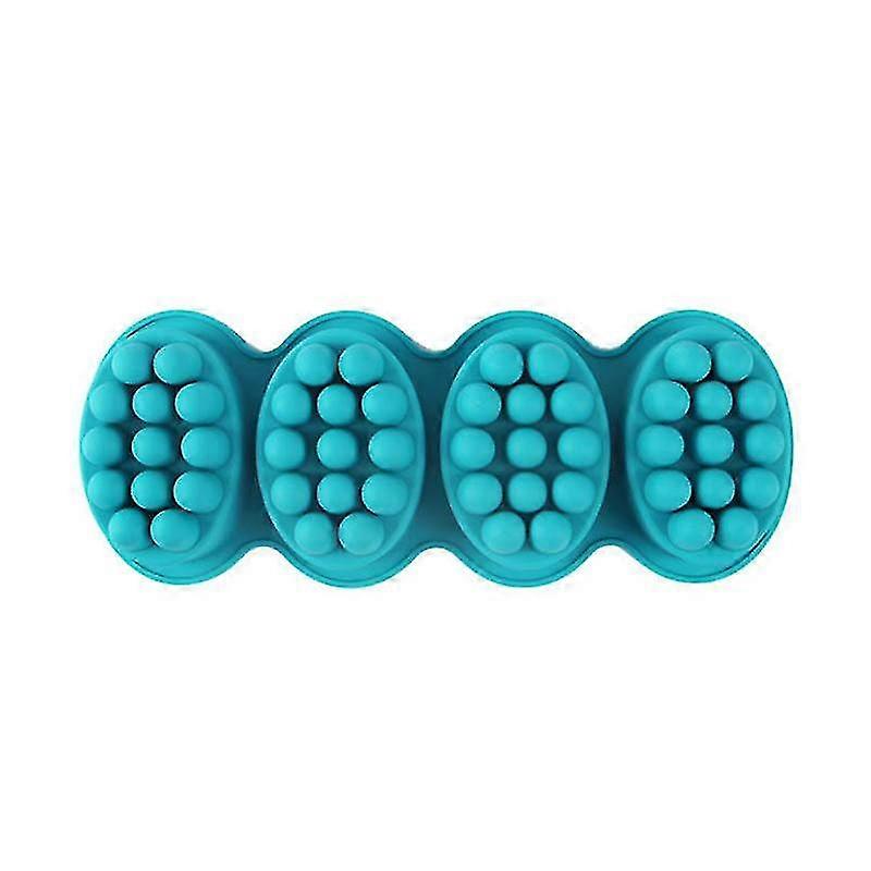 4 Cavities Silicone Massage Bar Soap Molds, 3d Soap Molds For Diy Soap Making, 3d Hair Comb Ice Mold For Scalp Massager