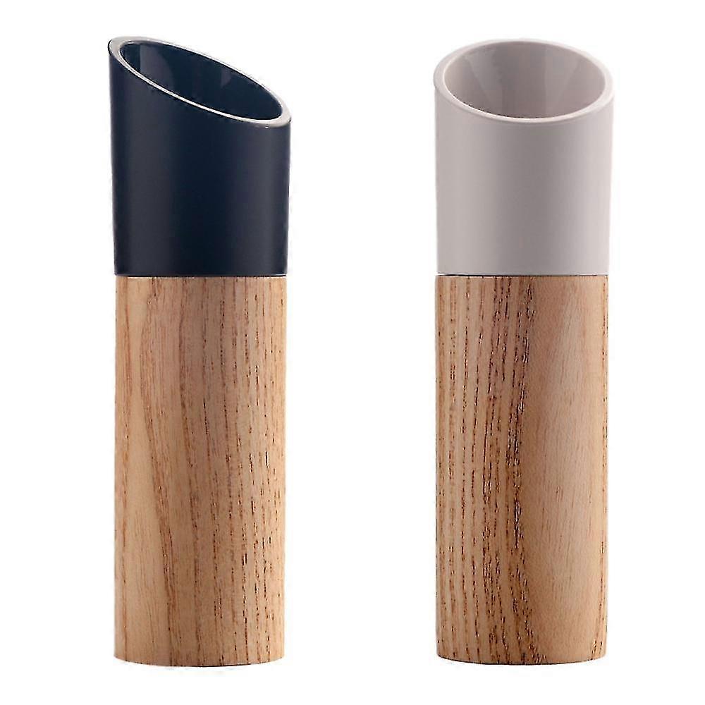 sysy Salt and Pepper Grinder Set, Manual Wood Pepper Mill & Salt Grinder with Adjustable Coarseness