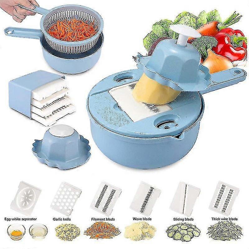 7 In1 Multifunktions-Gemüseschneider Zitrone Schneiden Küche Obst Chopper Käse Würfel Gurke Reibe-cl.