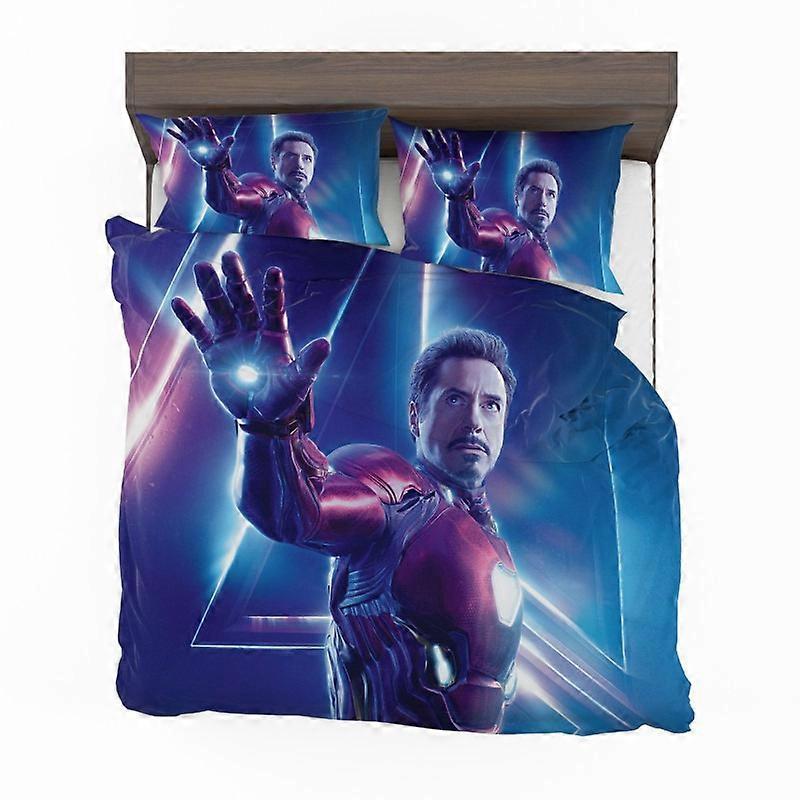 v703 Bed Sheets Iron Man Robert Downey Jr Tony Stark  Duvet Cover Set Bed Linen  Soft Bed Sheets IU703