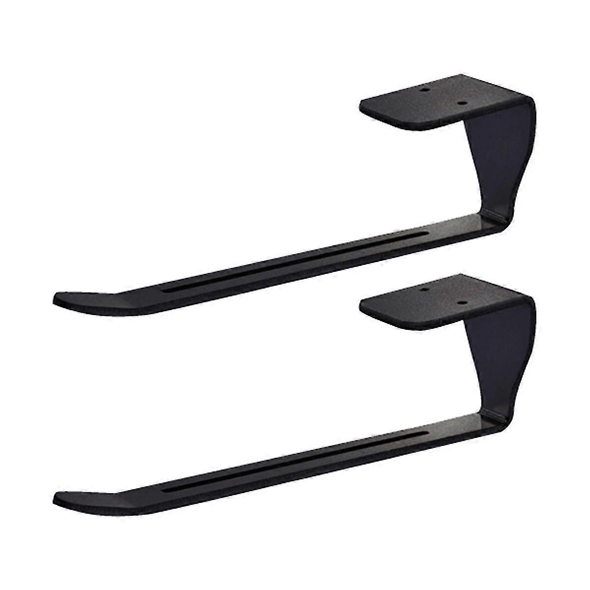 2pcs Lid Organizer Horizontal Under-cabinet Installation Space-saving Design Holds Multiple Lids Kitchen Storage Black