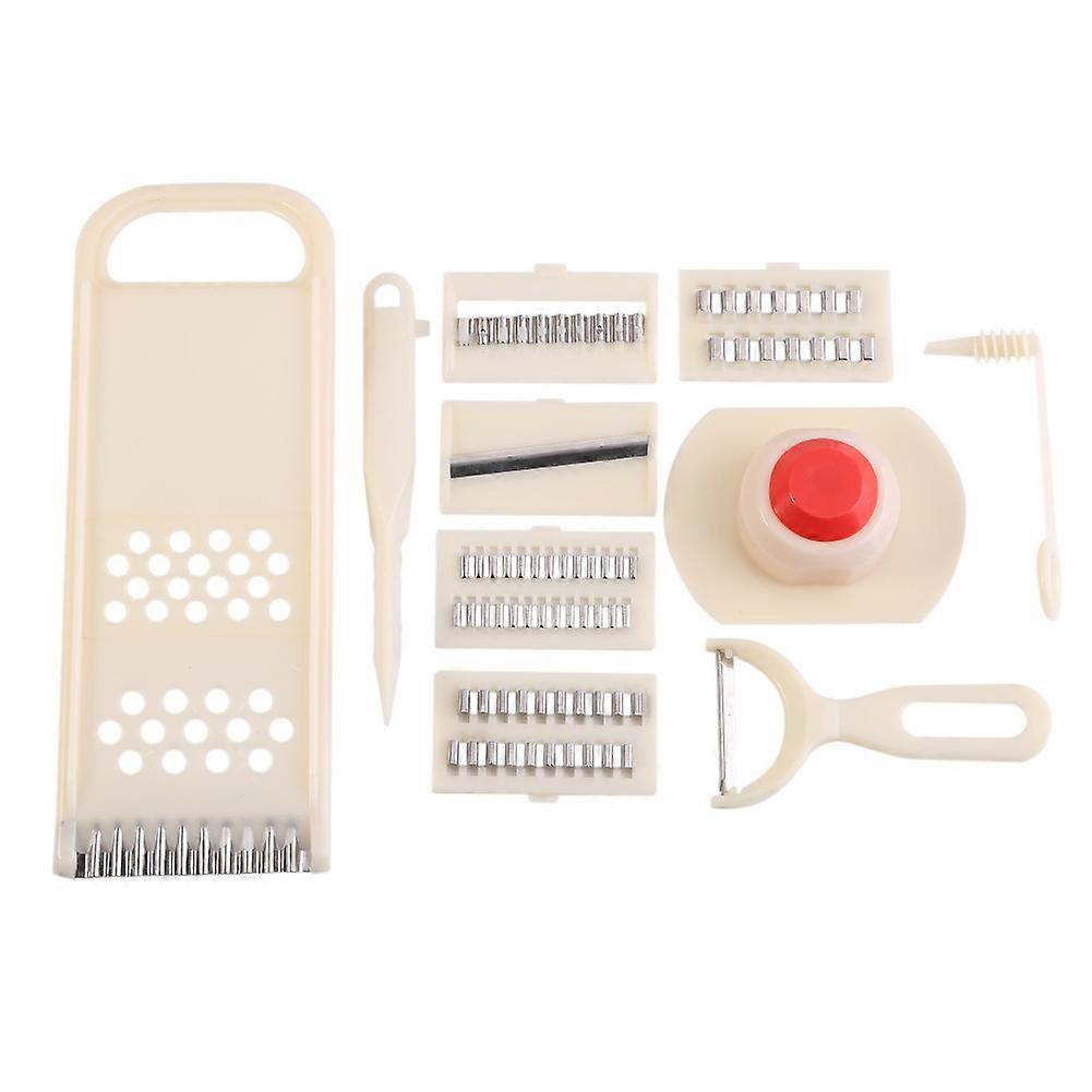 10Pcs/set Multi-functional Fruits Vegetable Cutter Grater Slicer Peelers Chopper Kitchen Tool